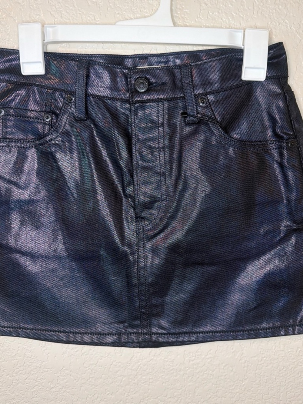 Levi's Metallic Navy Blue skirt with Tag